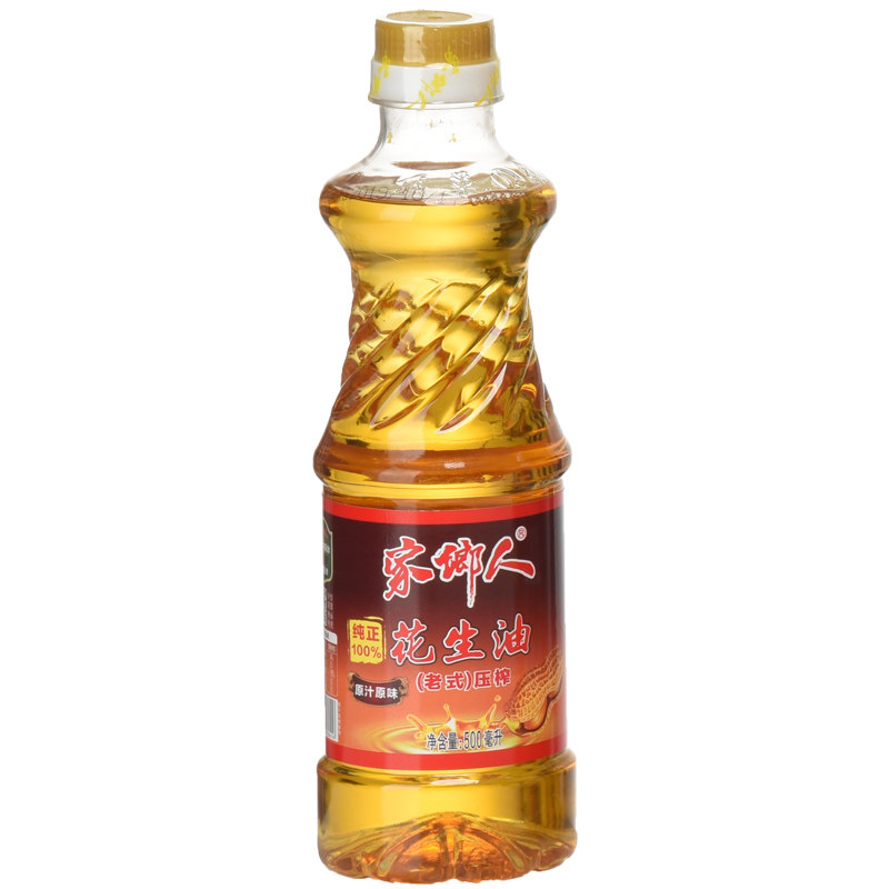 家乡人500ml小瓶老式健康花生油