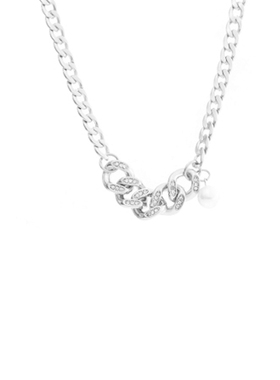 带钻珍珠CAIMOU毛衣链钛钢