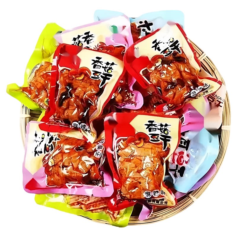香菇豆干即食豆腐干香辣味小包装办公休闲零食辣条小吃独立包装