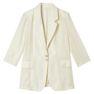 2025年秋装Outlets专柜 LH系列职场新贵气质穿搭上衣单排扣外套女