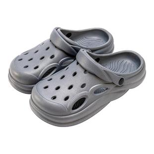 洞洞鞋男款夏季2025新款海边沙滩EVA防滑防臭踩屎感厚底拖鞋外穿