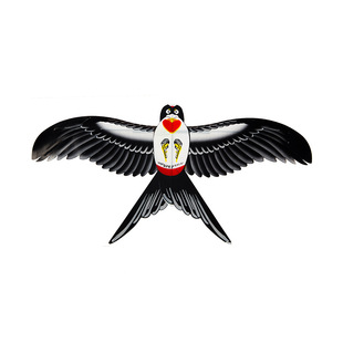 动态手持钓鱼竿儿童小风筝玩具仿真燕子新款微风易飞迷你翅膀抖动