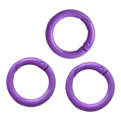 包邮糖果色弹簧扣彩色烤漆开口圈钥匙扣挂圈扣DIY饰品配件挂饰