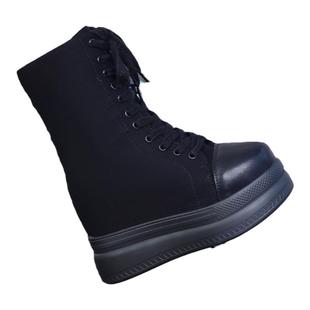 14公分隐形内增高女鞋2023年矮子乐增高16cm高帮帆布鞋cos小个子