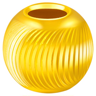 【盛世珠宝】999足金金珠黄金转运珠小金珠硬金