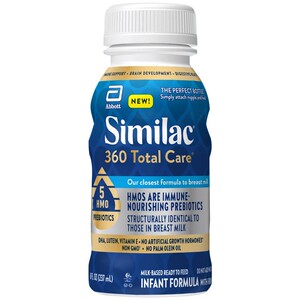 美国雅培水奶1段Similac液体奶5种HMO婴幼儿宝宝液态奶237ml*24瓶