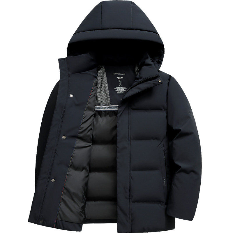 雪中飞可拆卸帽加厚保暖羽绒服
