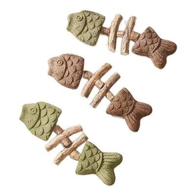 猫咪玩具鱼骨头木天蓼猫薄荷磨牙