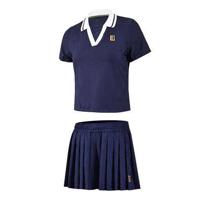 耐克网球衣服女运动短袖短裤