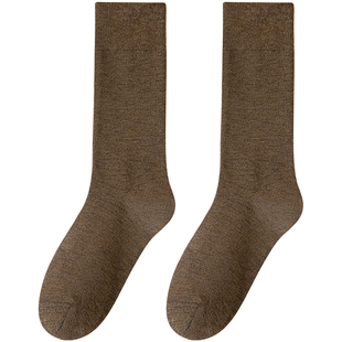 长筒袜子女春秋款中筒袜防臭吸汗女袜日系纯色简约女士长袜秋冬季