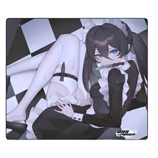 知郁DYSPHORIA Maid Yuri钢化玻璃鼠标垫女生电竞游戏FPS专用超大