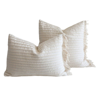 弋采原创靠枕抱枕流苏全棉