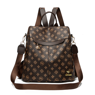 袋鼠正品真皮双肩包女2026新款旅游轻便双肩背包时尚百搭背包软皮