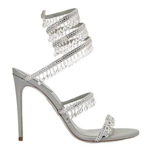 【礼物】RENE CAOVILLA CHANDELIER系列水钻细高跟凉鞋