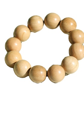 天然桃木手串素圈简约风保平安