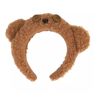 环球影城Tim小熊发箍女可爱卡通毛绒洗脸头箍迪士尼游玩拍照发卡