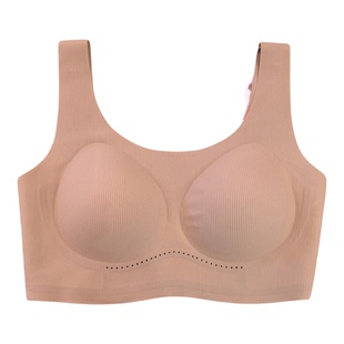 正品LBC6N5都市丽人bra零感内衣光面无钢圈软支撑固定杯背心文胸