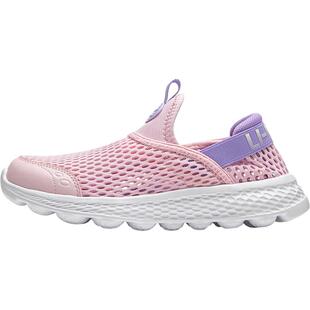 李宁小女孩一脚蹬单网透气网面网鞋跑步鞋夏季女童鞋男软底运动鞋