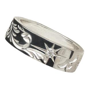 银创鹫见太郎钻石唐草戒指s925纯银手工定制情侣对戒银饰男女指环