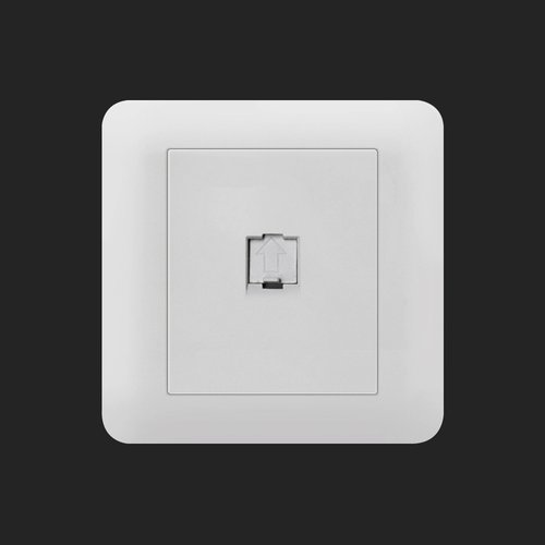 外贸86型墙壁暗装眼电视插座电脑TV插座两位2电电话面板双孔电视