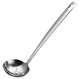 304不锈钢汤勺家用长柄盛汤勺子火锅漏勺厨房套装大号加深厚勺子