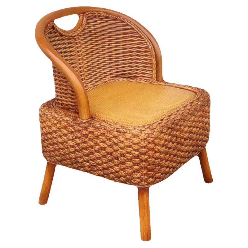 网红藤编方形小藤椅客厅休闲座椅靠背椅藤编小凳子简约型换鞋矮凳