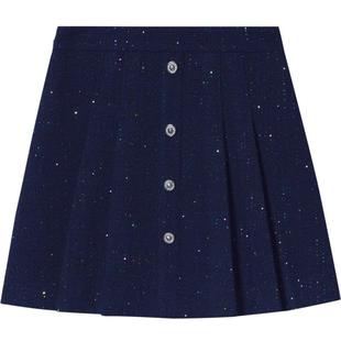 PSALTER诗篇波纹彩片粗花呢学院百搭A字褶短裙半身裙冬款