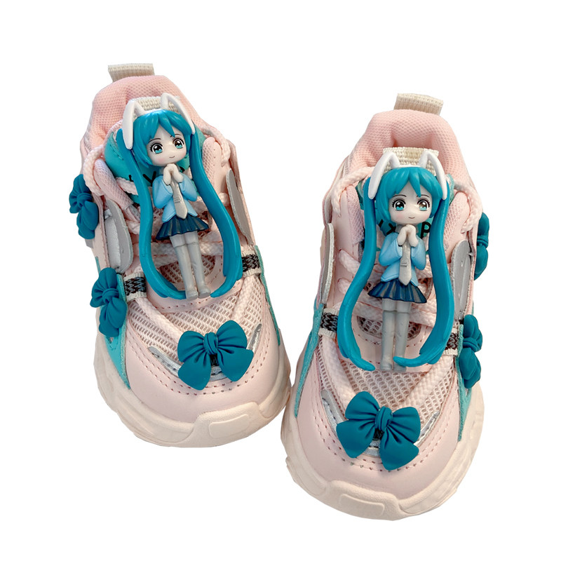 美少女女童运动鞋透气