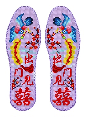出门见喜鸿运玫瑰七层棉布带花边