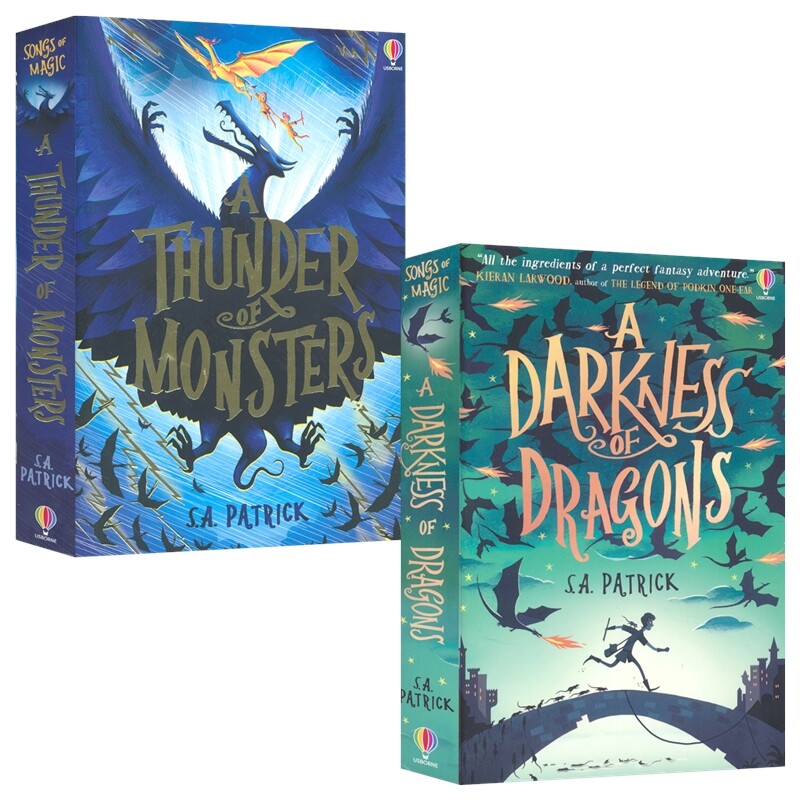 Usborne Songs of Magic A Darkness of Dragons 龙之黑暗 魔法之歌 怪物雷鸣 奇幻冒险章节书 青少年课外读物 英文原版进口