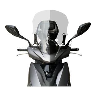 适用摩托车afr125/S铃木uy125踏板风挡玻璃透明前挡风板改装配件