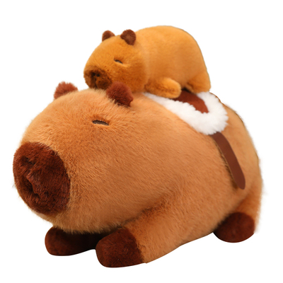正版卡皮巴拉公仔水豚玩偶送男女友闺蜜毛绒玩具抱枕丑萌生日礼物