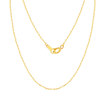 现货】可调节十字链18K金