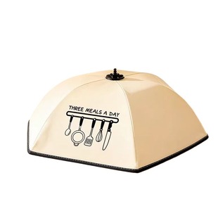 冬季保温菜罩家用可折叠加厚保温餐桌盖菜罩剩饭菜遮尘神器网罩子