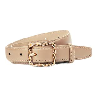 啄木鸟皮带女士2025新款真皮时尚百搭软牛皮配牛仔裤腰带网红款