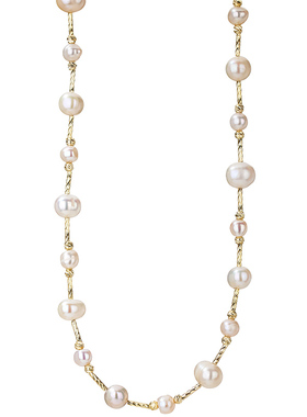 「星河絮语」天然淡水珍珠串珠项链女款2025新款配饰锁骨链颈链