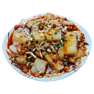 贵州米豆腐 贵州特产思南米豆腐凉粉小吃4斤 送足量油辣椒酱