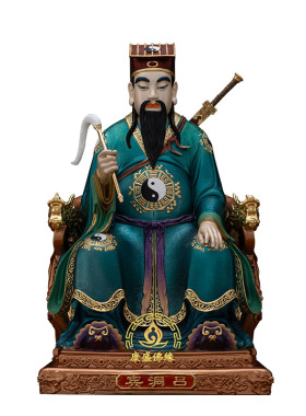 铜吕祖孚佑帝君神像家居中式摆件