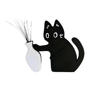 小猫推瓶子磁吸式冰箱贴胡须收纳