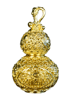 纯铜葫芦摆件挂件金丝花丝葫芦