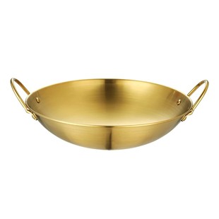 不锈钢酒精炉小火锅学生酒精锅套装新式锅仔锅底座加厚酒吧鼎金色