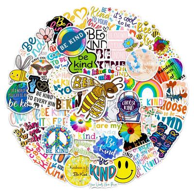 50张心理健康英文贴纸防水