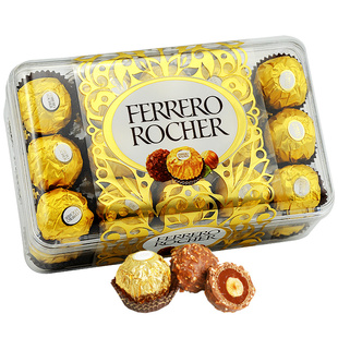 FERRERO费列罗榛果巧克力30粒礼盒装喜糖零食官方旗舰店批发正品