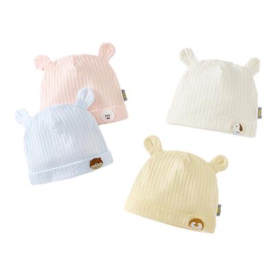 童泰婴儿帽子纯棉宝宝护囟门胎帽