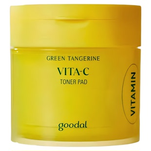 韩国goodal果达儿青橘维他命VC爽肤水棉片湿敷补水保湿去黄提亮