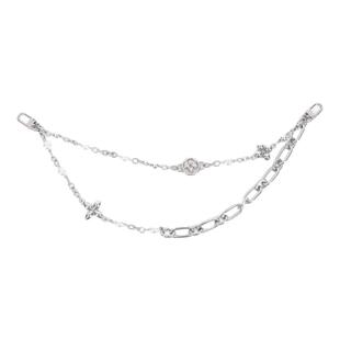 适用lv vibe双肩包珍珠链子挂饰改造no way包装饰链条配件