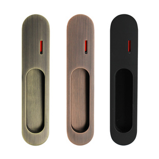 日式推拉平移门钩锁木门隐形门锁卧室暗装厨房卫生间滑门锁暗藏式