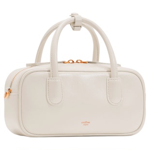 unifine秋冬新款包包手提包棕色斜挎包复古枕头包女包送人礼物