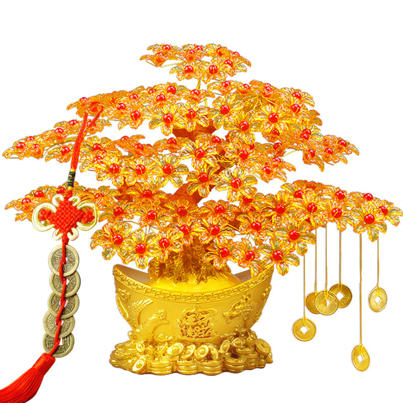 diy手工制作精品摇钱树串珠材料包散珠编织装饰品发财树创意摆件