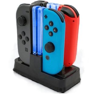 任天堂Switch四合一座充Pro手柄充电器joy con四底座便携周边配件